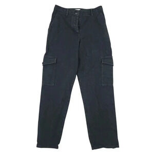 Wilfred Free Womens Cargo Denim Size 8 Black Cotton Blend Button Fly  16PT